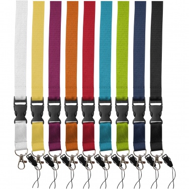 Logotrade Logogeschenke das Foto: Sagan Lanyard mit abnehmbarer Schnalle und Handyband