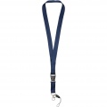 Sagan Lanyard mit abnehmbarer Schnalle und Handyband, Marine