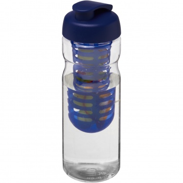 Logotrade Werbeartikel das Foto: H2O Active® Base 650 ml Sportflasche mit Klappdeckel und Infusor