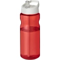 H2O Active® Base 650 ml Sportflasche mit Ausgussdeckel, Rot / Weiß