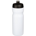 Baseline® Plus 650 ml Sportflasche, Weiß / Tiefschwarz