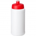 Baseline® Plus 500 ml Flasche mit Sportdeckel, Weiß / Rot