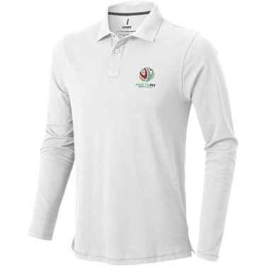 Logotrade Geschäftsgeschenke das Foto: Oakville Langarm Poloshirt für Herren