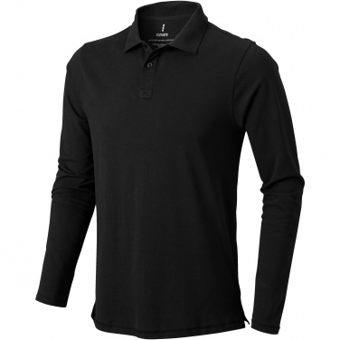 Logotrade Geschäftsgeschenke das Foto: Oakville Langarm Poloshirt für Herren