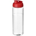 H2O Active® Vibe 850 ml Sportflasche mit Klappdeckel, Transparent / Rot