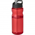 H2O Active® Eco Base 650 ml Sportflasche mit Ausgussdeckel, Rot / Tiefschwarz