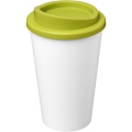 Americano® Eco 350 ml recycelter Becher, Weiß / Limette