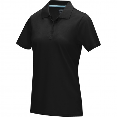 : Graphite Poloshirt aus Bio-Baumwolle für Damen