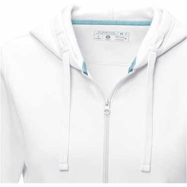 Logotrade Geschäftsgeschenke das Foto: Ruby Hoodie mit durchgehendem Reißverschluss aus Bio-Material für Damen