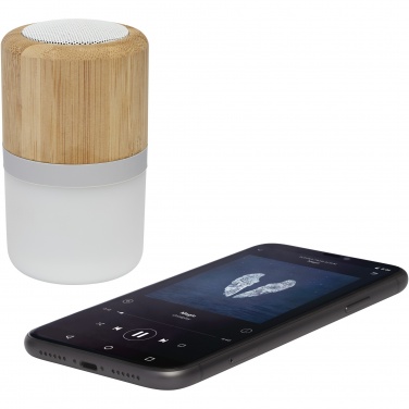 Logotrade Logogeschenke das Foto: Aurea Bluetooth® Lautsprecher aus Bambus mit Licht 