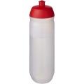 HydroFlex™ Clear 750 ml Squeezy Sportflasche, Rot / Mattklar