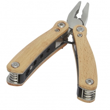 Logotrade werbemittel das Foto: Anderson Mittelgroßes Multitool aus Holz mit 12 Funktionen