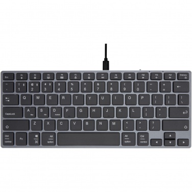 Logotrade Firmengeschenke das Foto: Hybrid Bluetooth Tastatur – QWERTY