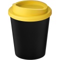 Americano® Espresso Eco 250 ml recycelter Isolierbecher , Durchgehend schwarz / gelb