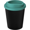 Americano® Espresso Eco 250 ml recycelter Isolierbecher , Tiefschwarz / Aquablau