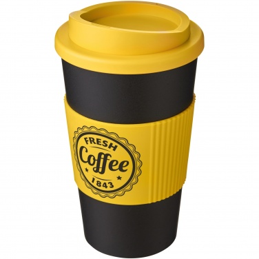 Logotrade Firmengeschenke das Foto: Americano® 350 ml Isolierbecher mit Schutzring