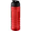 H2O Active® Eco Treble 750 ml Sportflasche mit Stülpdeckel, Rot / Tiefschwarz