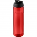 H2O Active® Eco Vibe 850 ml Sportflasche mit Klappdeckel, Rot / Tiefschwarz