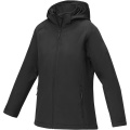 Notus wattierte Softshell Damenjacke, Durchgehend schwarz