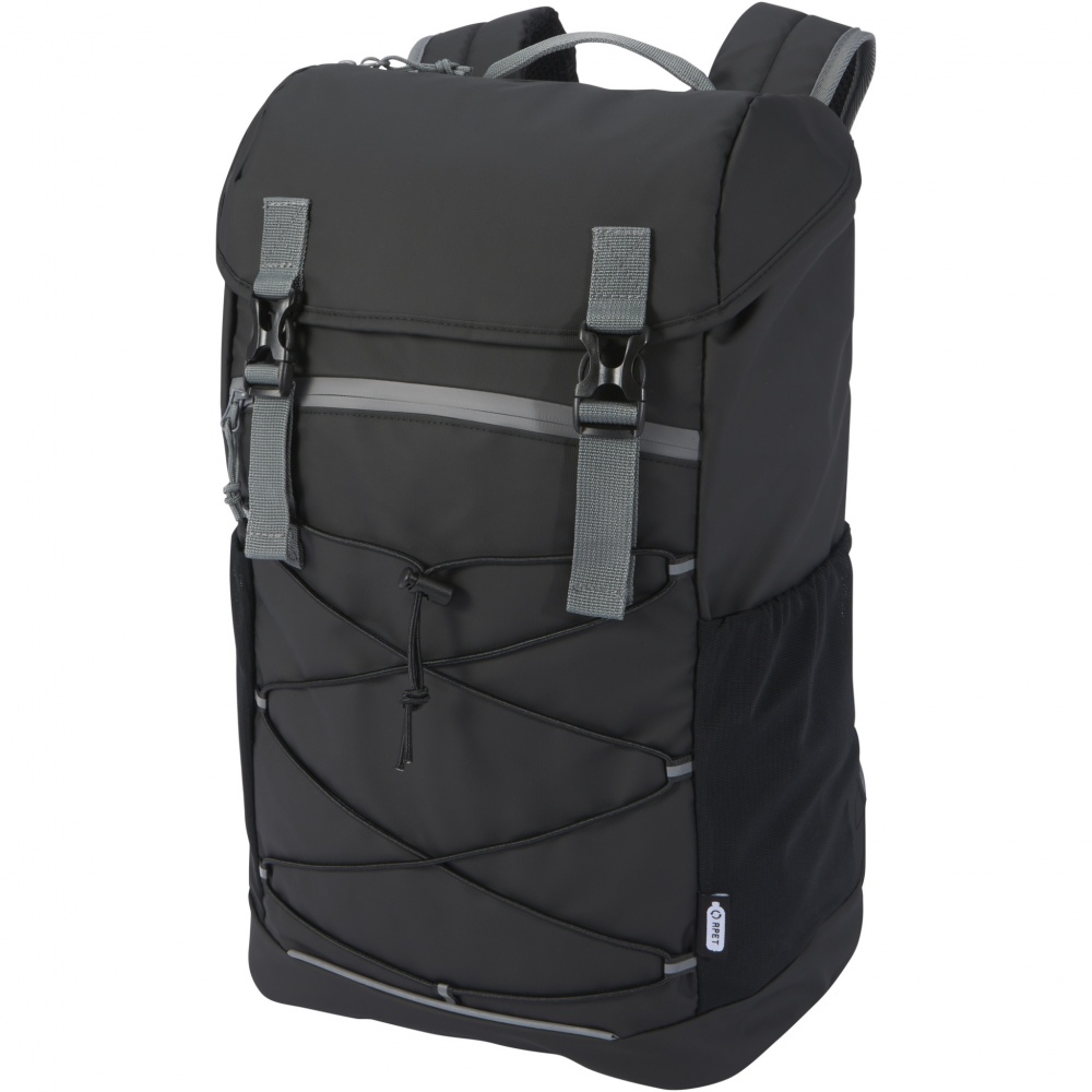 Logotrade Geschäftsgeschenke das Foto: Aqua 15,6" GRS recycelter wasserabweisender Laptop-Rucksack 23 L