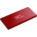 SCX.design P15 5000 mAh Powerbank mit Leuchtlogo, Mittelrot