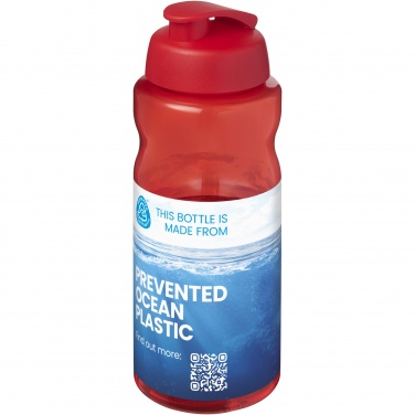 Logotrade Geschäftsgeschenke das Foto: H2O Active® Eco Big Base 1L Sportflasche mit Klappdeckel 