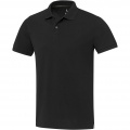 Emerald Aware™ Polo Unisex aus recyceltem Material, Durchgehend schwarz