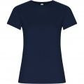 Golden T-Shirt für Damen, Marineblau