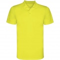 Monzha Sport Poloshirt für Herren, Fluor Gelb