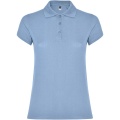 Star Poloshirt für Damen, Himmelblau