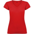 Victoria T-Shirt mit V-Ausschnitt für Damen, Rot