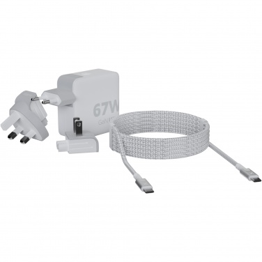 Logotrade Logogeschenke das Foto: Xtorm XVC2067 GaN Ultra 67 W Reiseladegerät mit 100 W USB-C PD-Kabel