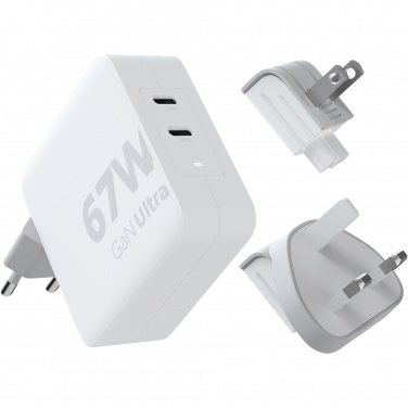 Logotrade Geschäftsgeschenke das Foto: Xtorm XVC2067 GaN Ultra 67 W Reiseladegerät mit 100 W USB-C PD-Kabel