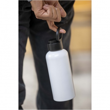 Logotrade Werbeartikel das Foto: Trinity 600 ml RCS-zertifizierte Wasserflasche aus recyceltem Aluminium mit RPET-Deckel