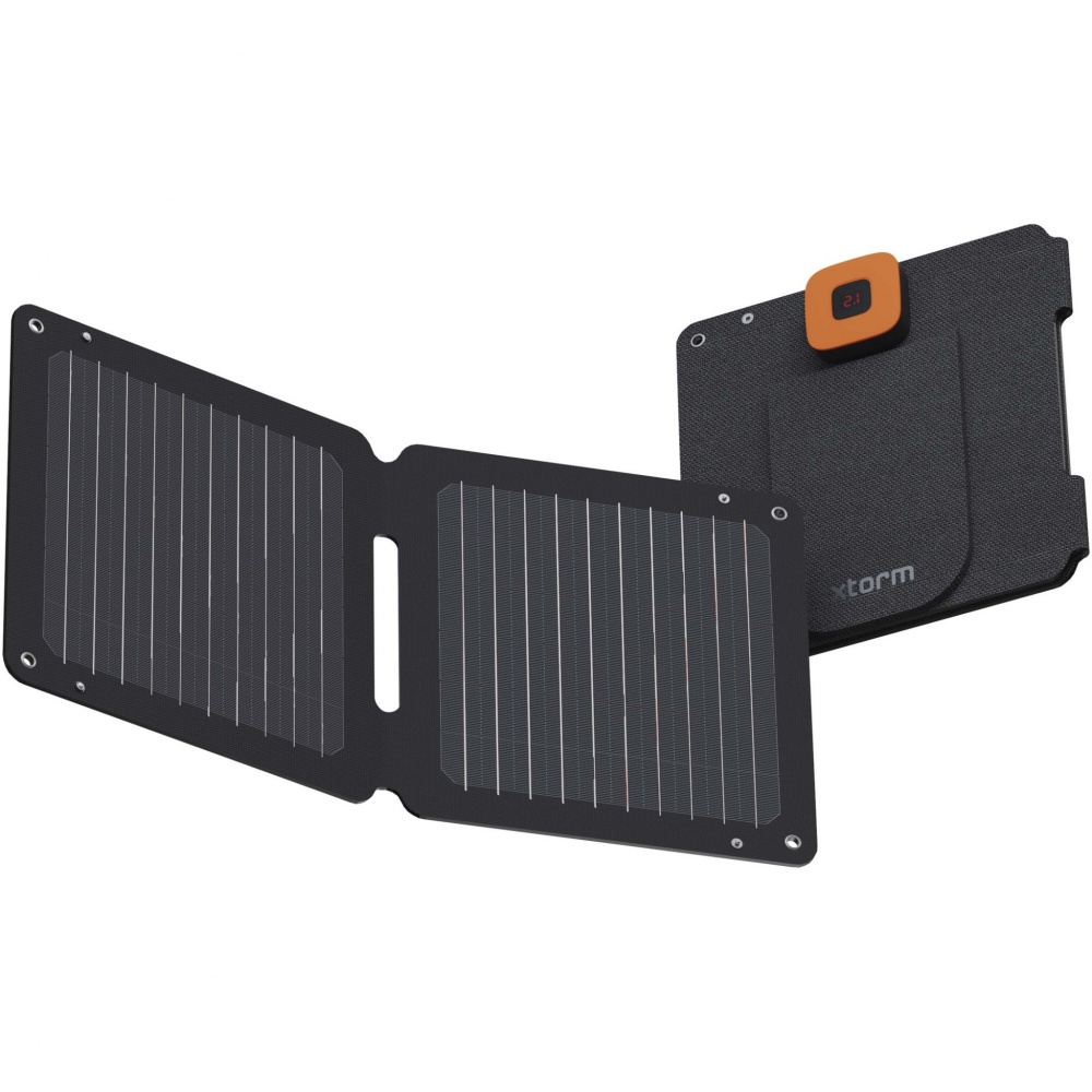 Logotrade Werbeartikel das Foto: Xtorm XR2S14 SolarBooster 14W faltbares Solarpanel