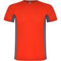 Shanghai Sport T-Shirt für Kinder, Rot / Dunkelblei