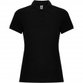 Pegaso Premium Poloshirt für Damen, Durchgehend schwarz