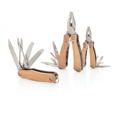 Logotrade Firmengeschenke das Foto: Holz Mini-Multitool