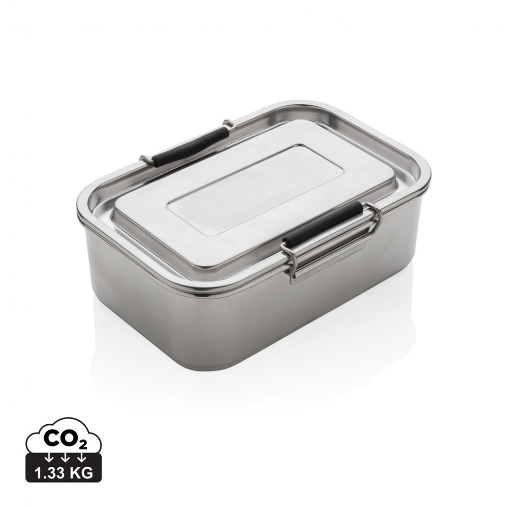 Logotrade werbemittel das Foto: Auslaufsichere Lunchbox aus RCS recyceltem Stainless Steel