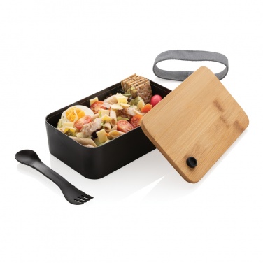 Logotrade Werbeartikel das Foto: RCS RPP Lunchbox mit Bambusdeckel