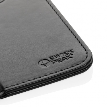 Logotrade Werbeartikel das Foto: Swiss Peak RCS recyceltes 10W Wireless-Charging PU Mauspad