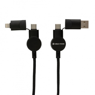 Logotrade Firmengeschenke das Foto: Oakland RCS rKunststoff 1,2m 6-in-1 Fast-Charging 45W Kabel