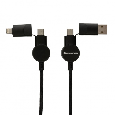 Logotrade Logogeschenke das Foto: Oakland RCS rKunststoff 1,2m 6-in-1 Fast-Charging 45W Kabel