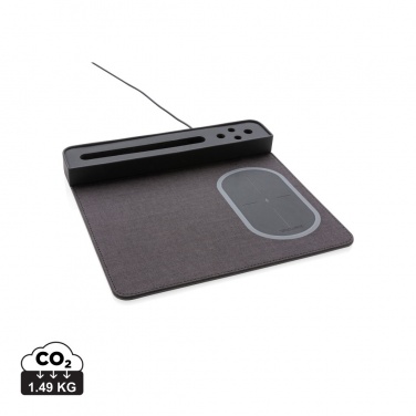 Logotrade Geschäftsgeschenke das Foto: Air Mousepad mit 5W Wireless Charger und USB