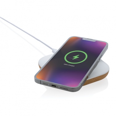 : Oregon Wireless-Charger aus RCS recyc. Kunststoff & Kork