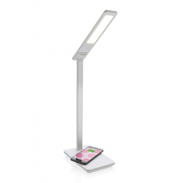 Logotrade Werbeartikel das Foto: 5W Wireless Charging Schreibtischlampe