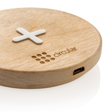 Logotrade Werbegeschenke das Foto: 5W Wirless-Charger aus Holz