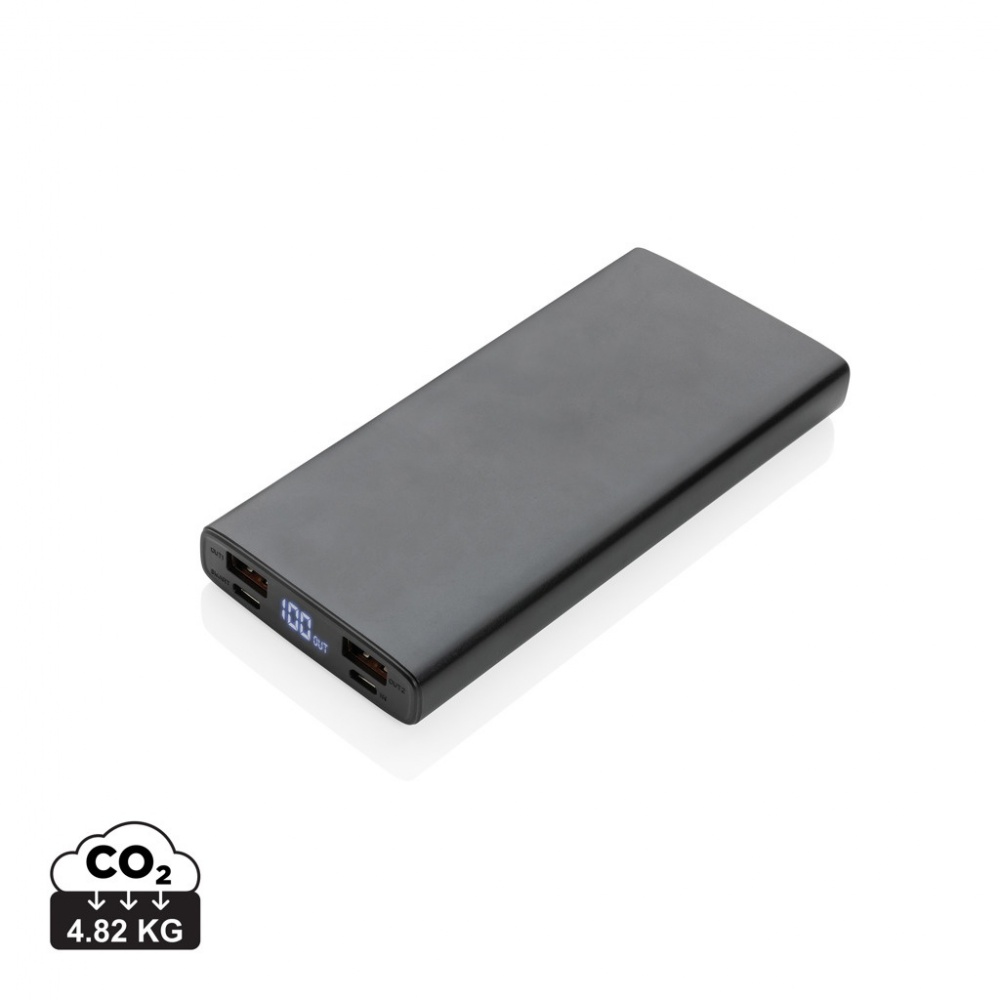 Logotrade werbemittel das Foto: 18W PD Powerbank mit 10.000 mAh aus Aluminium