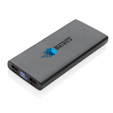 Logotrade Werbegeschenke das Foto: 18W PD Powerbank mit 10.000 mAh aus Aluminium