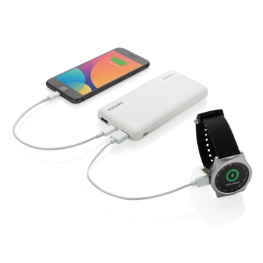 Logotrade werbemittel das Foto: Philips 10.000 mAh Slim Powerbank